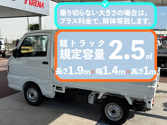 軽トラック許容量